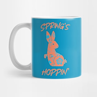 Spring Hoppin Peach Design Mug